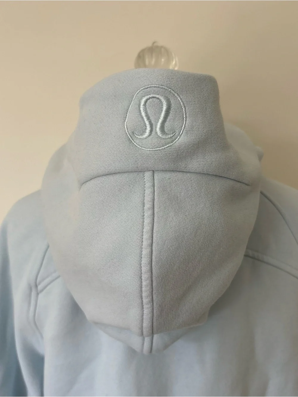 Lululemon Scuba Oversized Full Zip Powder Blue Hoodie Sweatshirt EUC Size XS/S
